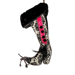 FANCY WOMEN SHOWSTOPPING Seasons of Serendipity Christmas Holiday Stocking LACEY